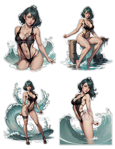 Azur: Tamaki ~ Venus Shower Time ~ Deluxe Die Cut, Vinyl Sticker Set