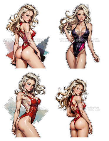 BaeWatch: CJ Parker ~ Deluxe Die Cut, Vinyl Sticker Set