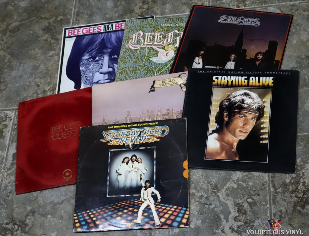Bee Gees vinyl record bundle lot