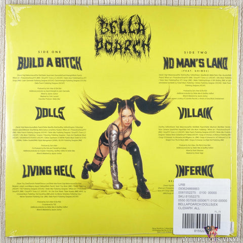 Bella Poarch – Dolls vinyl record back cover
