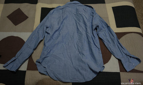 Burberry Brit - Men's Medium Cotton Blue Long Sleeve Button Up Shirt