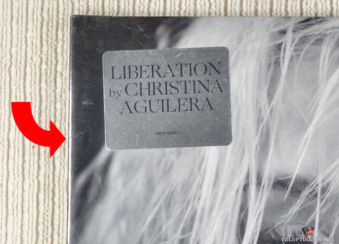 Christina Aguilera ‎– Liberation vinyl record front cover crease