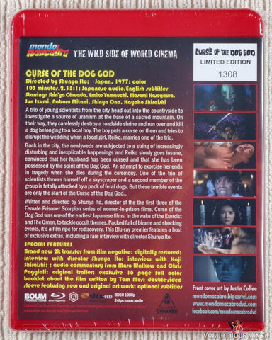 Curse Of The Dog God Blu-ray back cover