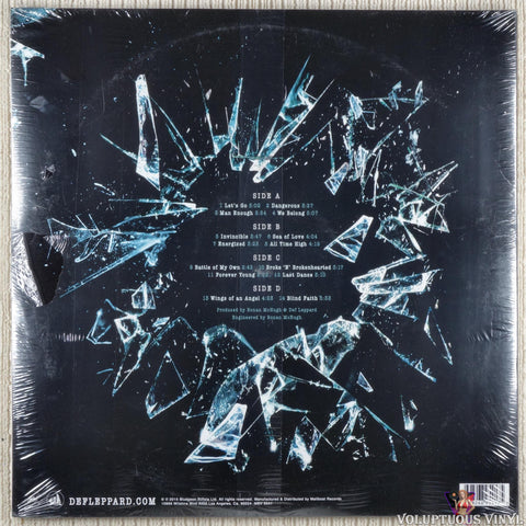 Def Leppard – Def Leppard vinyl record back cover
