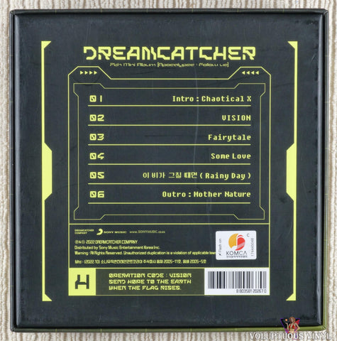 Dreamcatcher – Apocalypse: Follow Us CD back cover