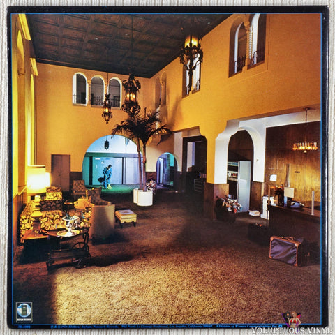 Eagles – Hotel California vinyl record back cover