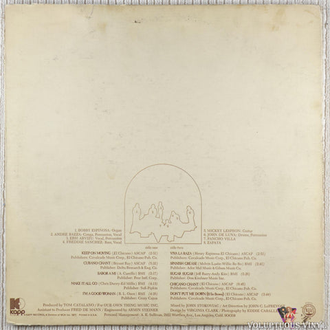 El Chicano – Revolución vinyl record back cover