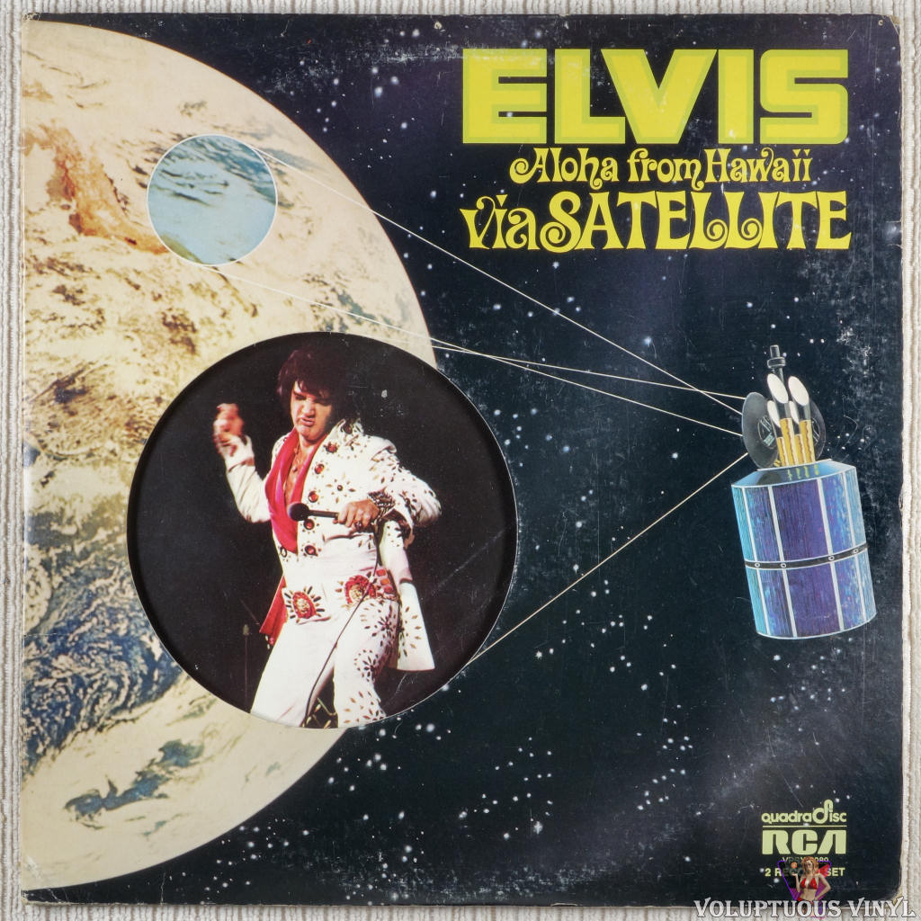 Elvis Presley – Aloha From Hawaii Via Satellite vinyl record front cover