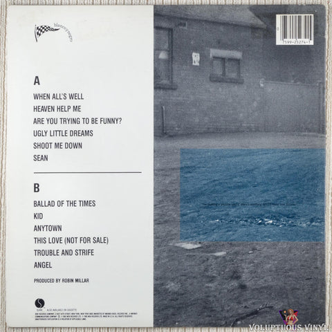 Everything But The Girl ‎– Love Not Money vinyl record back cover