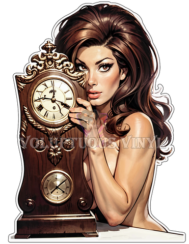 Fenech: Tick Tock ~ Deluxe Die Cut, Vinyl Sticker