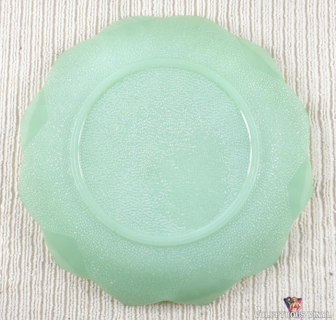 Fire King ~ Jadeite ~ Lotus Plate back