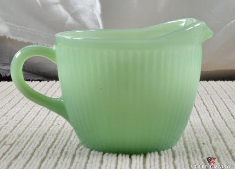 Fire King: Jane Ray ~ Jadeite ~ Creamer