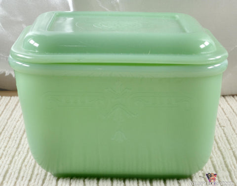Fire King: Philbe ~ Jadeite ~ 5" Refrigerator Dish