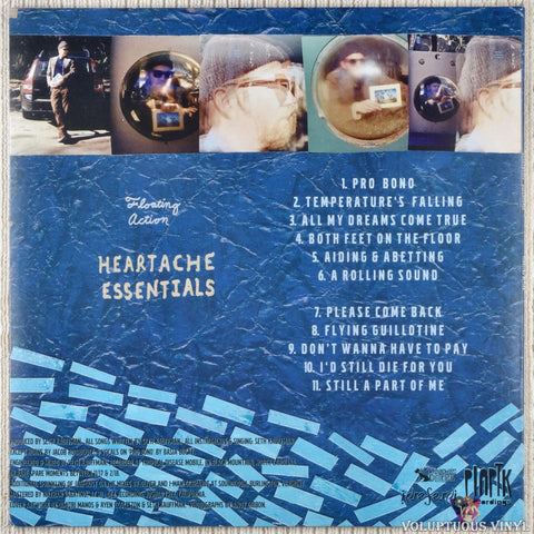 Floating Action – Heartache Essentials vinyl record back cover