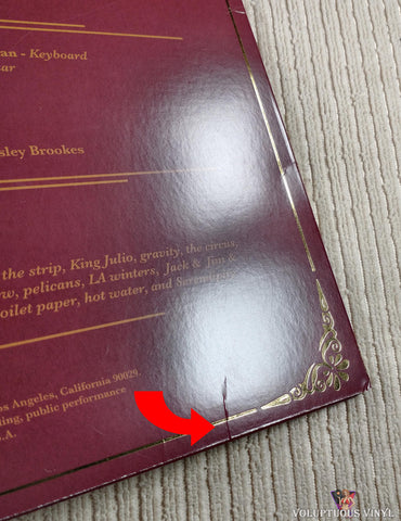 Fluf – Afterparty vinyl record back cover 