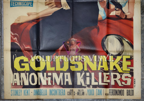 Suicide Mission To Singapore [Goldsnake: Anonima Killers] (1966) - Italian 2F Poster bottom half