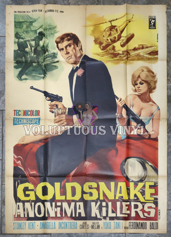 Suicide Mission To Singapore [Goldsnake: Anonima Killers] (1966) - Italian 2F Poster
