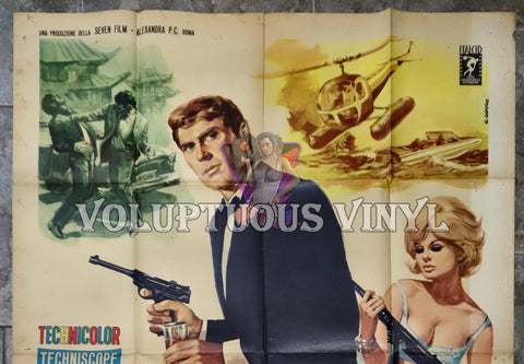 Suicide Mission To Singapore [Goldsnake: Anonima Killers] (1966) - Italian 2F Poster top half