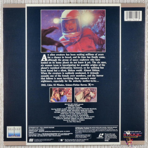 Horror Planet (Inseminoid) LaserDisc back cover