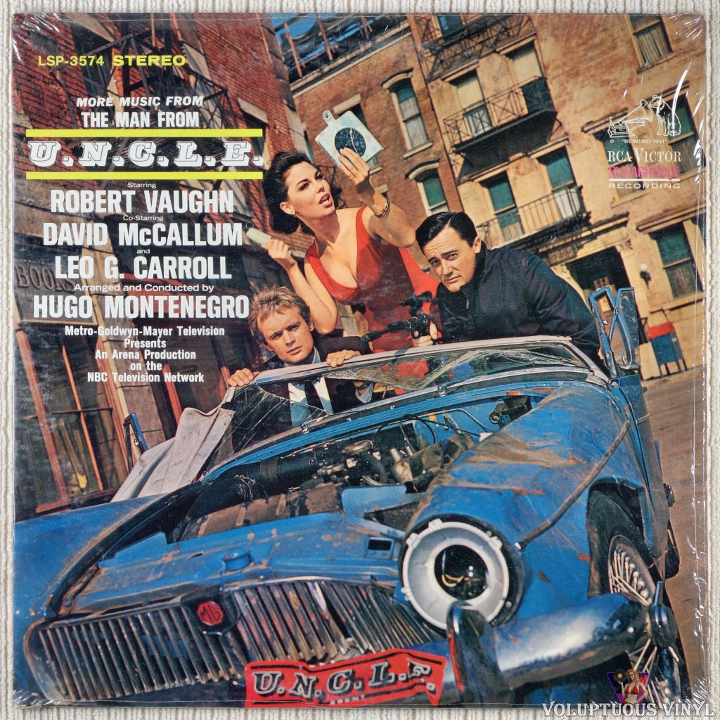Hugo Montenegro ‎– More Music From The Man From U.N.C.L.E. vinyl record front cover