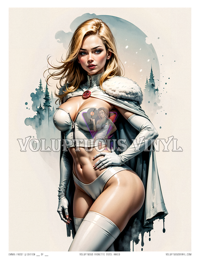 Inked: Emma Frost ~ Art Print ~ The Ice Queen