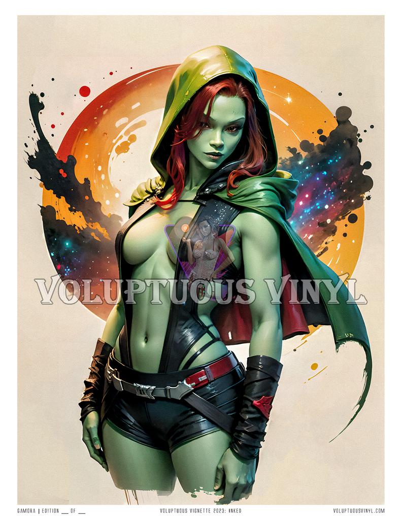 Inked: Gamora ~ Art Print ~ Green Goddess Of The Galaxy