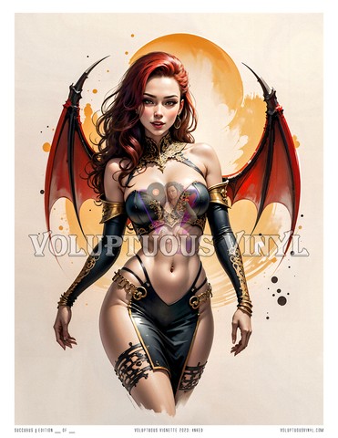 Inked: Succubus ~ Art Print ~ Fantasy Or Nightmare?