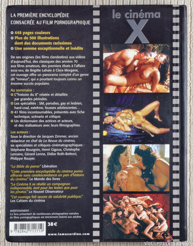 Jacques Zimmer - Cinéma X book back cover