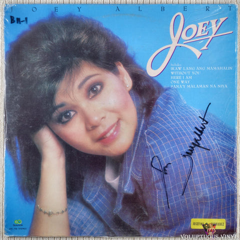 Joey Albert ‎– Joey (1987) Autographed, Filipino Press