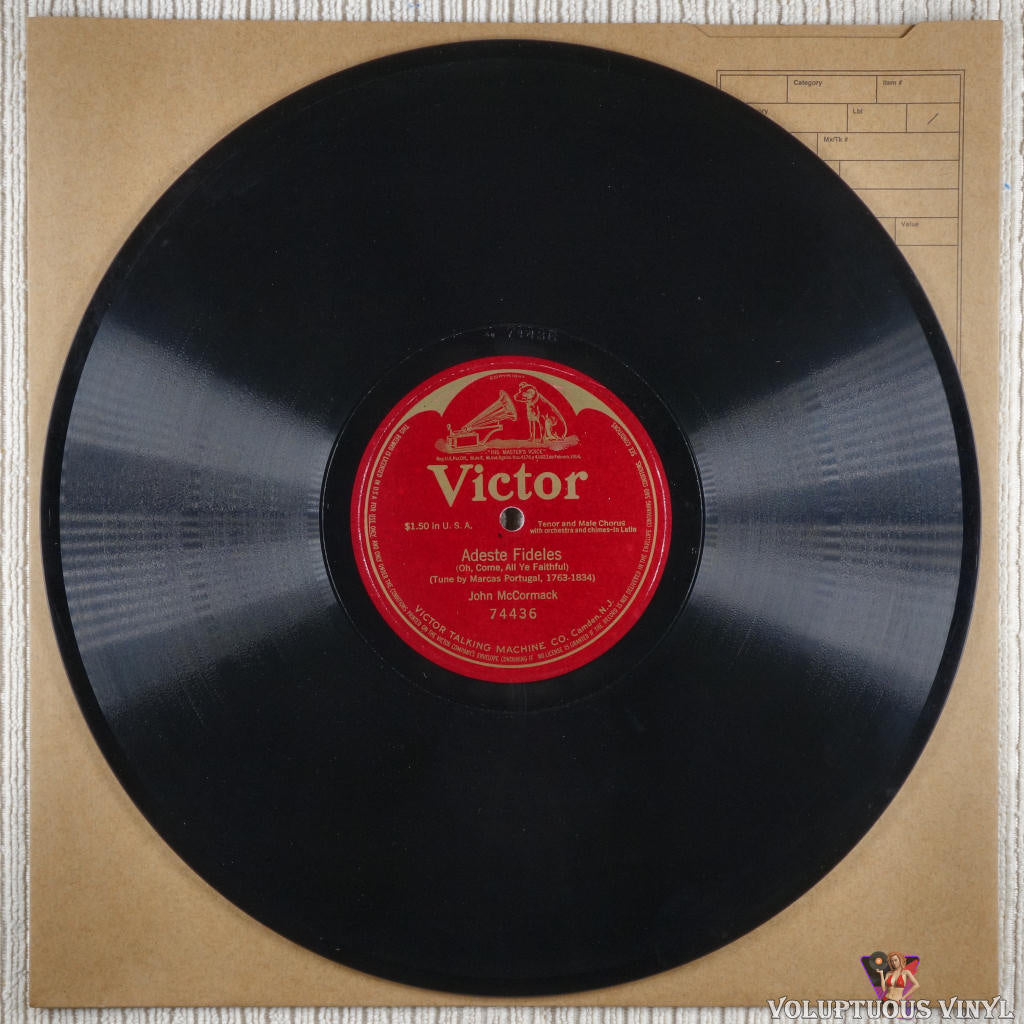 John McCormack – Adeste Fideles (Oh, Come, All Ye Faithful) shellac side 1