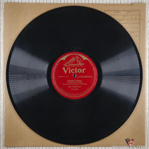 John McCormack – Adeste Fideles (Oh, Come, All Ye Faithful) (1916) 12" Shellac, Single Sided