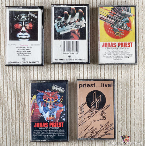 Judas Priest Cassette Tape Bundle Lot front