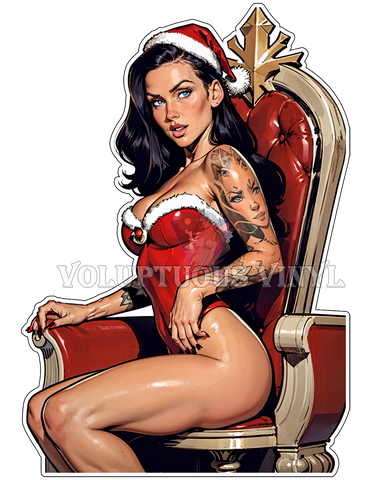 Kayla: Miss Claus Unwrapped ~ Deluxe Die Cut, Vinyl Sticker