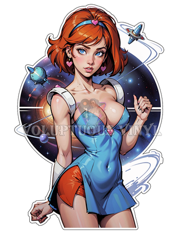 Kimberly ~ Space Ace ~ Deluxe Die Cut, Vinyl Sticker