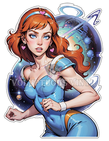 Kimberly ~ Space Ace ~ Deluxe Die Cut, Vinyl Sticker