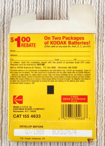 Kodak Kodacolor VR Disc Film