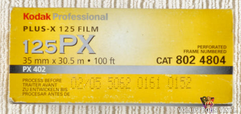 Kodak Professional Plus-X 125PX 100 Ft Black & White 35mm Negative Film