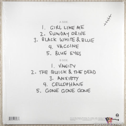 Ladyhawke – Anxiety vinyl record back cover