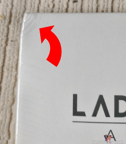 Ladyhawke – Anxiety vinyl record front cover top left corner