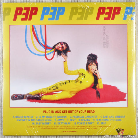 LIGHTS – Pep vinyl record back cover