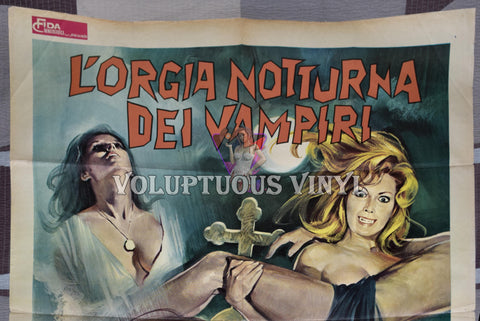 The Vampires' Night Orgy (1975) - Italian 2F poster top half
