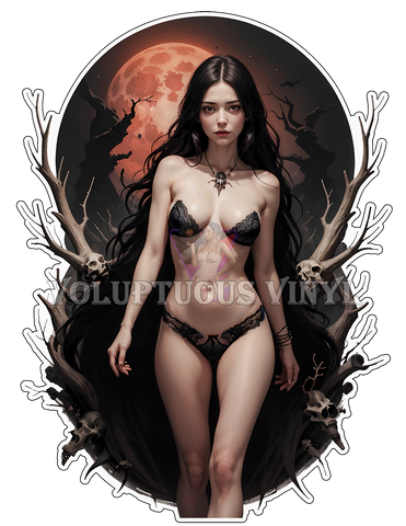 Macabre: Shadows Of The Blood Moon ~ Deluxe Die Cut, Vinyl Sticker