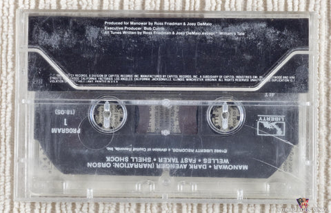 Manowar – Battle Hymns cassette tape back