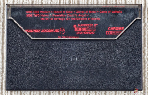 Manowar – Into Glory Ride cassette tape back