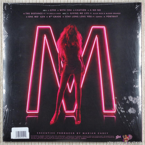 Mariah Carey – Caution vinyl record back cover