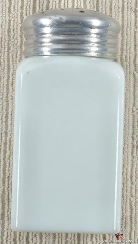 McKee ~ Chaline White Racetrack ~ Glass Pepper Shaker