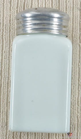 McKee ~ Chaline White Racetrack ~ Glass Pepper Shaker