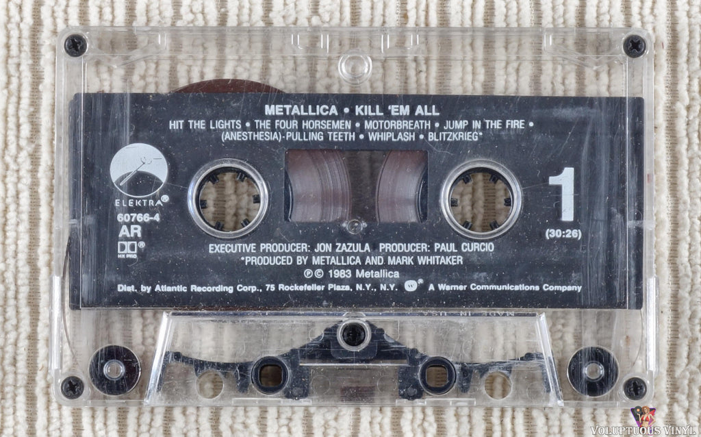 Metallica ‎– Kill 'Em All cassette tape