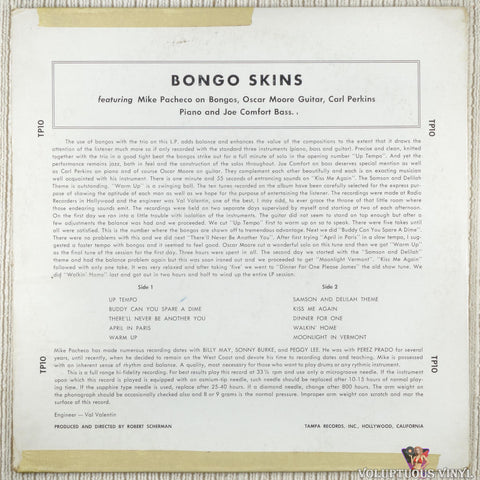 Mike Pacheco – Bongo Skins vinyl record back cover