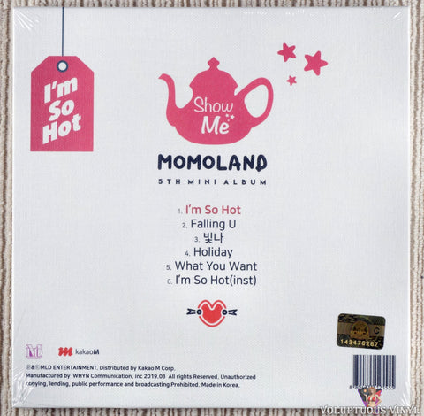Momoland – Show Me CD back cover